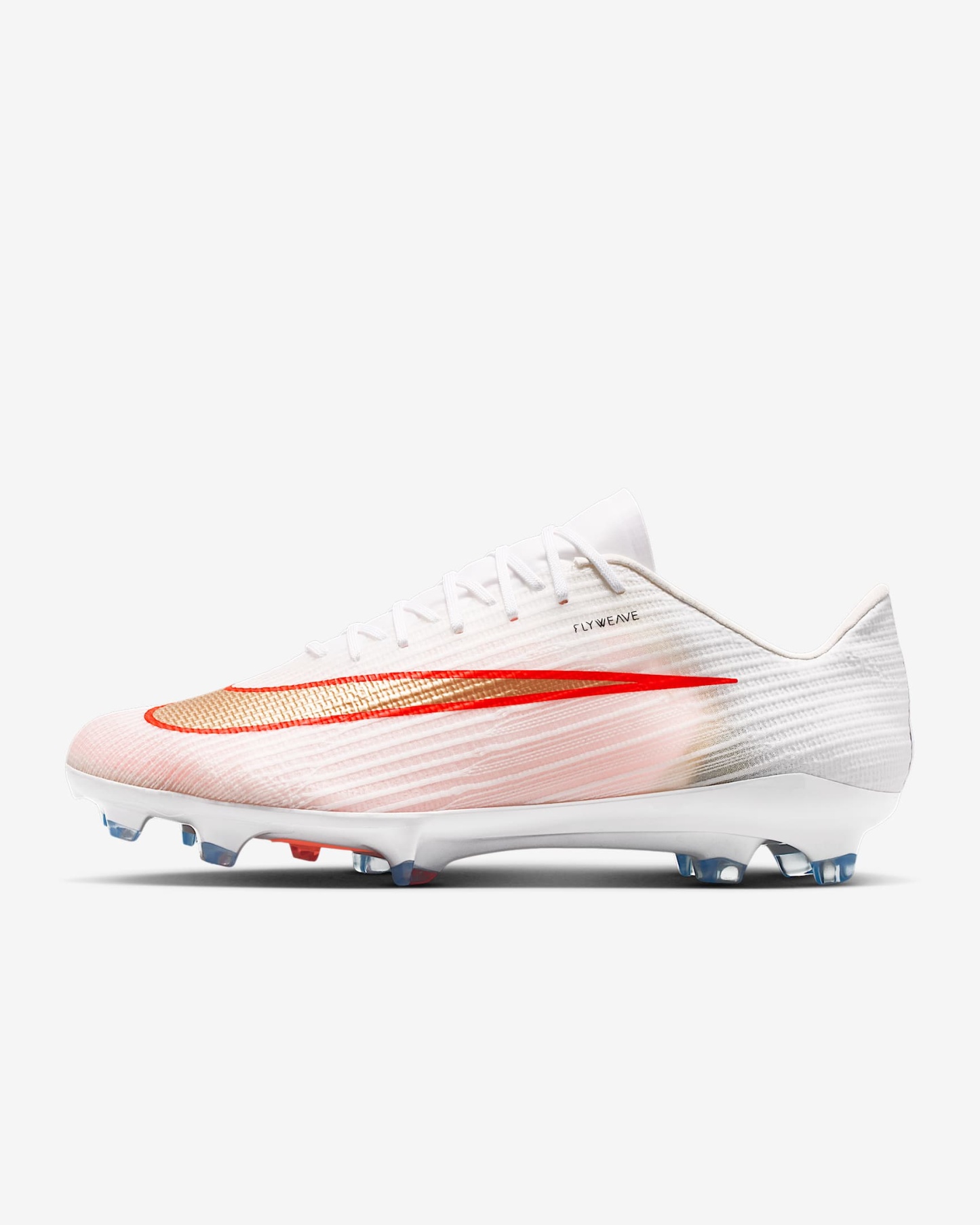 Nike Mercurial Superfly 11 Pro Low-Top-Fußballschuh für normalen Rasen – Weiß/Bright Crimson/Blur