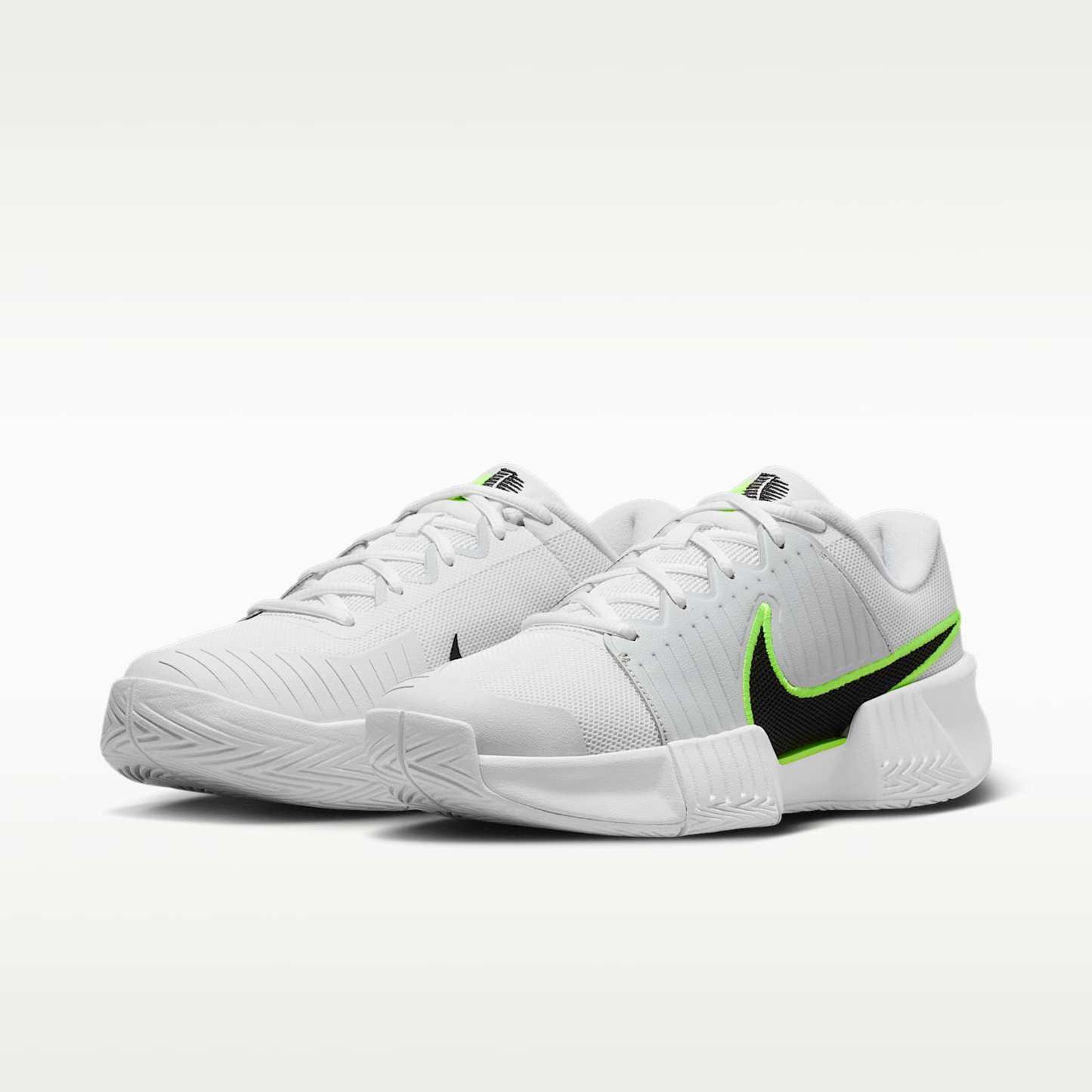 Nike Zoom GP Challenge Pro Tennisschuh für Hartplätze (Damen) – Weiß/Pure Platinum/Volt/Schwarz