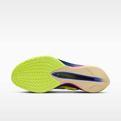 Nike Vaporfly 4 Straßenlaufschuh für Wettkämpfe (Herren) – Citron Pulse/Laser Orange/Volt Ice/Indigo Burst