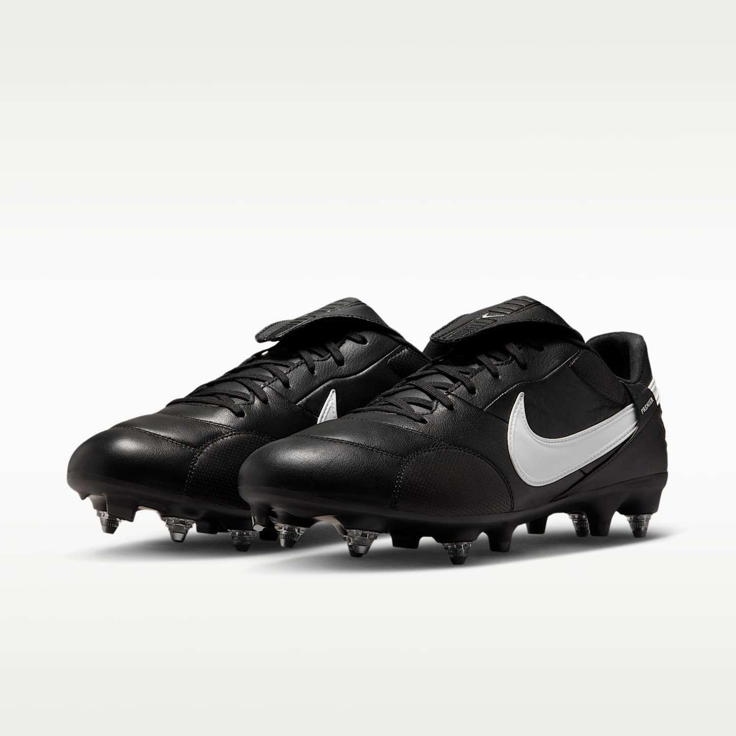 Nike Premier 3 SG-Pro Low-Top-Fußballschuh – Schwarz/Weiß