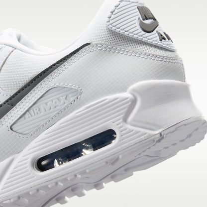 Nike Air Max 90 Schuh (Herren) – Weiß/Weiß/Smoke Grey