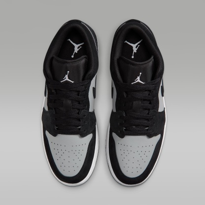 Air Jordan 1 Low Herrenschuh – Schwarz/Light Smoke Grey/Weiß
