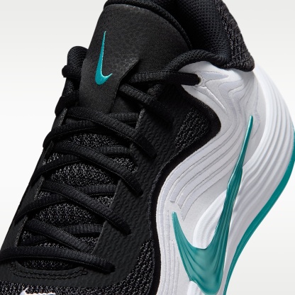 Nike Precision 8 Low Basketballschuh (Herren) – Schwarz/Weiß/Dusty Cactus/Dusty Cactus