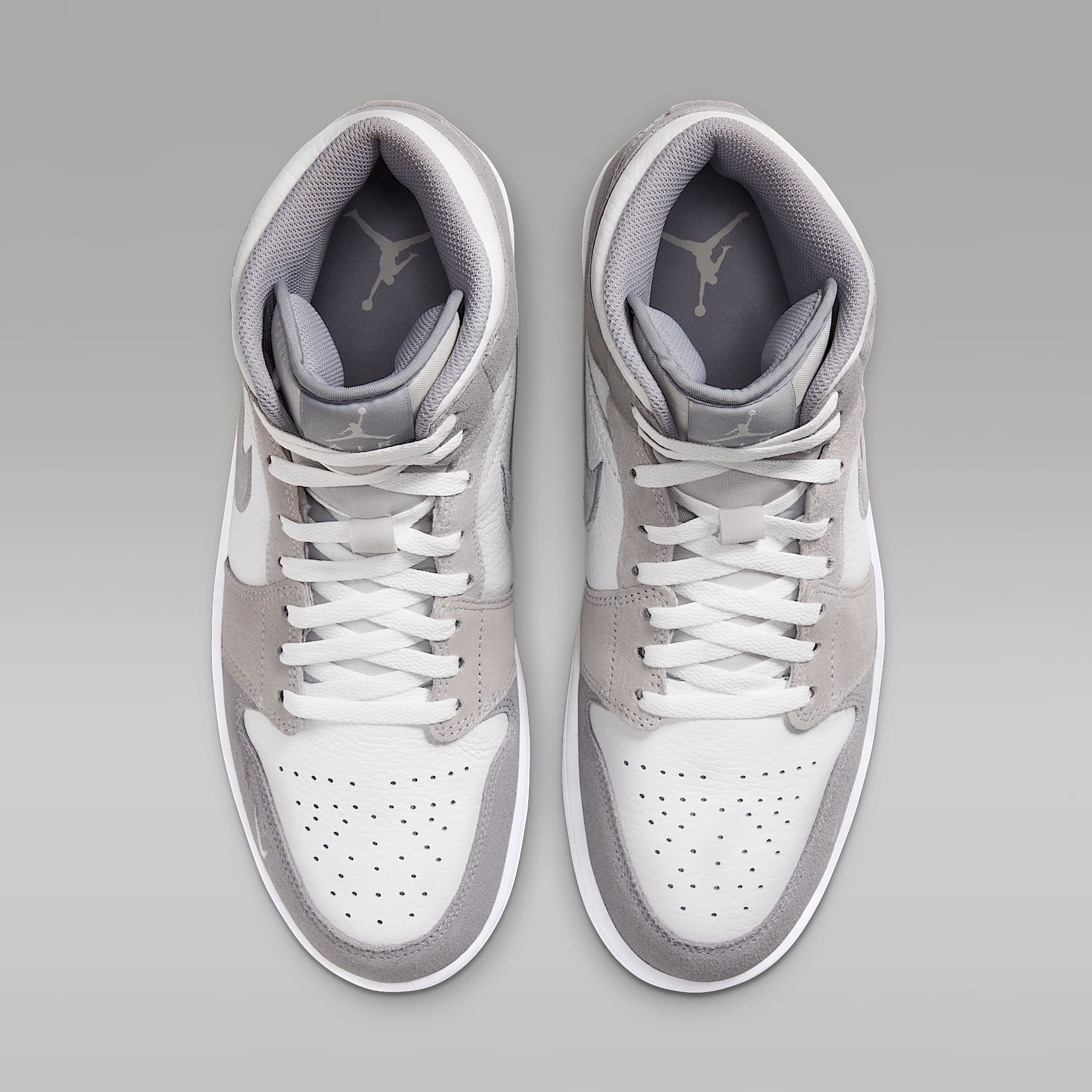 Air Jordan 1 Mid SE Schuh (Herren) – Summit White/Wolf Grey/Pure Platinum
