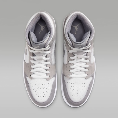 Air Jordan 1 Mid SE Schuh (Herren) – Summit White/Wolf Grey/Pure Platinum