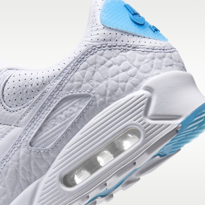 Nike Air Max 90 Schuh (Herren) – Weiß/Aurora Blue/Weiß