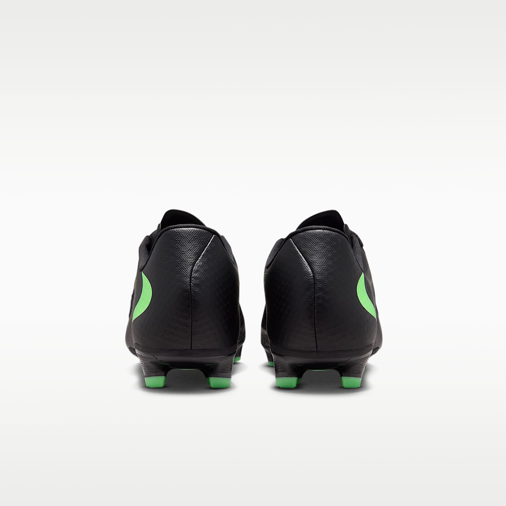 Nike Phantom 6 Low Academy Fußballschuh für verschiedene Böden – Schwarz/Schwarz/Illusion Green