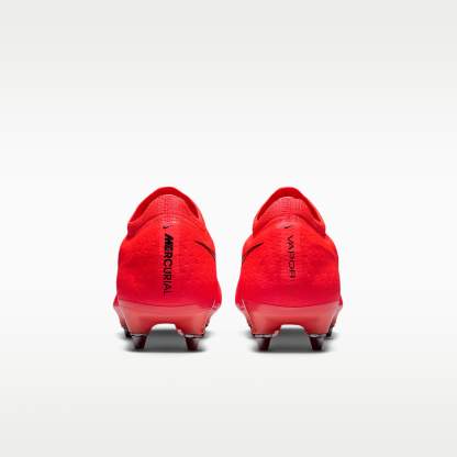 Nike Mercurial Vapor 17 Elite Low-Top-Fußballschuh für weichen Rasen – Bright Crimson/Blur