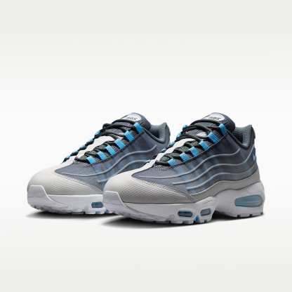 Nike Air Max 95 Big Bubble Tech Schuh (Herren) – Smoke Grey/Weiß/Schwarz/Football Blue