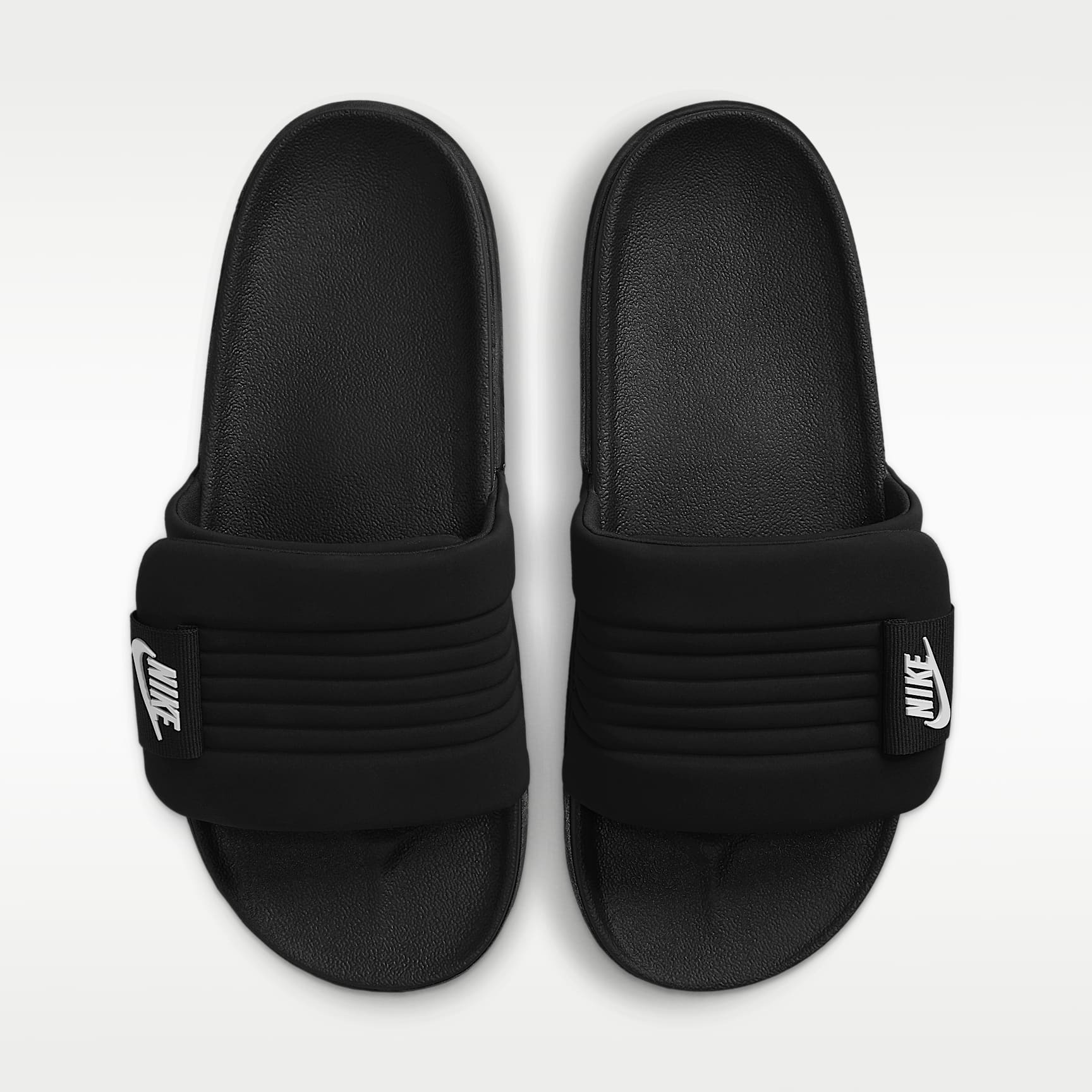 Nike Offcourt Adjust Herren-Slides – Schwarz/Schwarz/Weiß