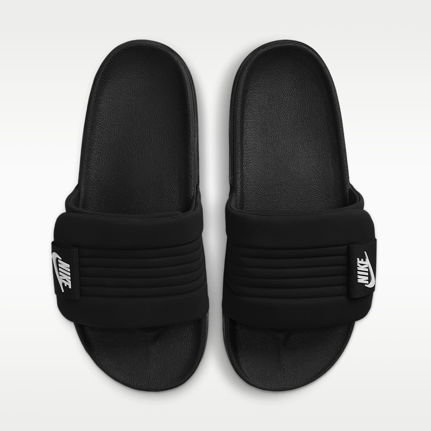 Nike Offcourt Adjust Herren-Slides – Schwarz/Schwarz/Weiß