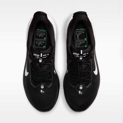 Nike Pegasus 42 EasyOn Straßenlaufschuh (Herren) – Schwarz/Dark Smoke Grey/Weiß