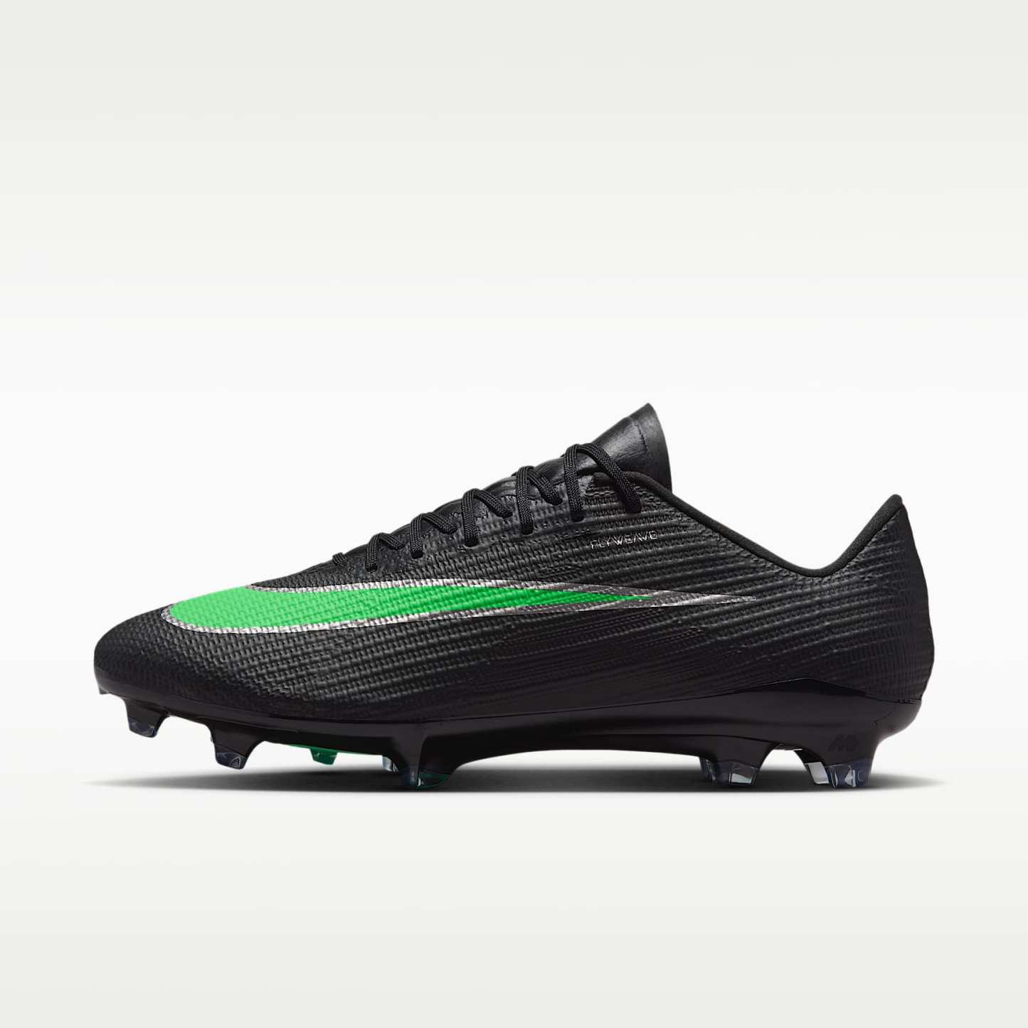 Nike Mercurial Superfly 11 Pro Low-Top-Fußballschuh für normalen Rasen – Schwarz/Schwarz/Illusion Green