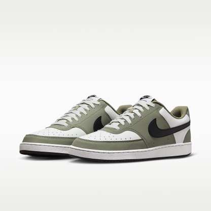 Nike Court Vision Low Herrenschuh – Summit White/Silver Sage/Schwarz