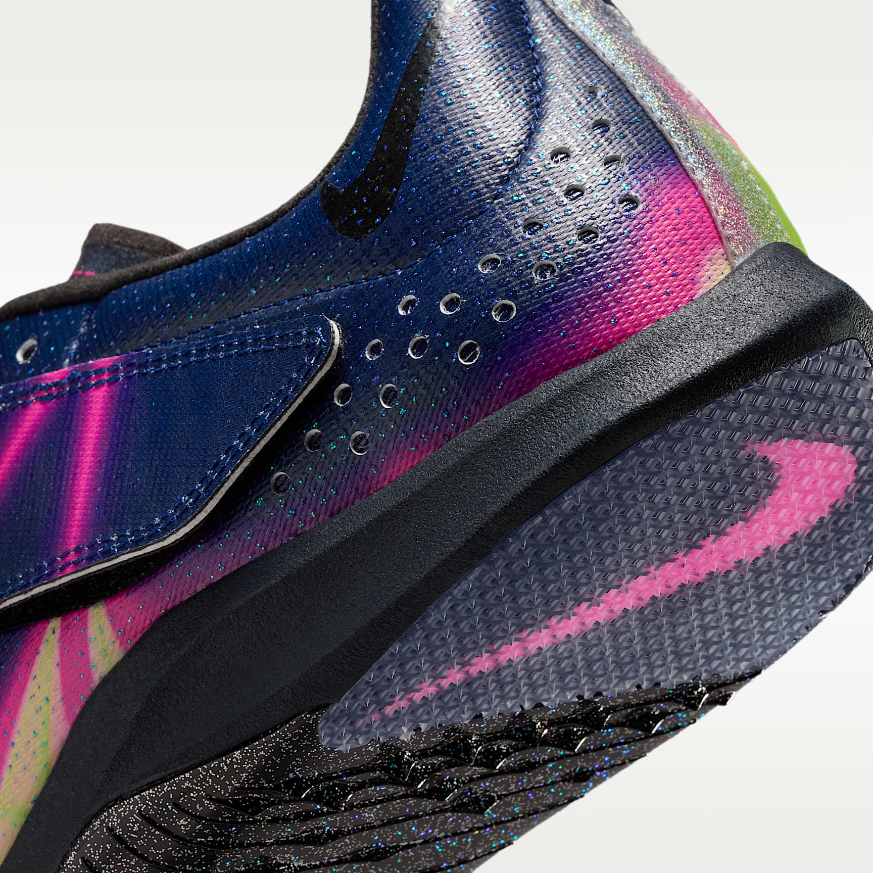 Nike Long Jump Elite Glam Leichtathletik-Sprung-Spikes – Pink Blast/Blue Void/Electric Green/Schwarz