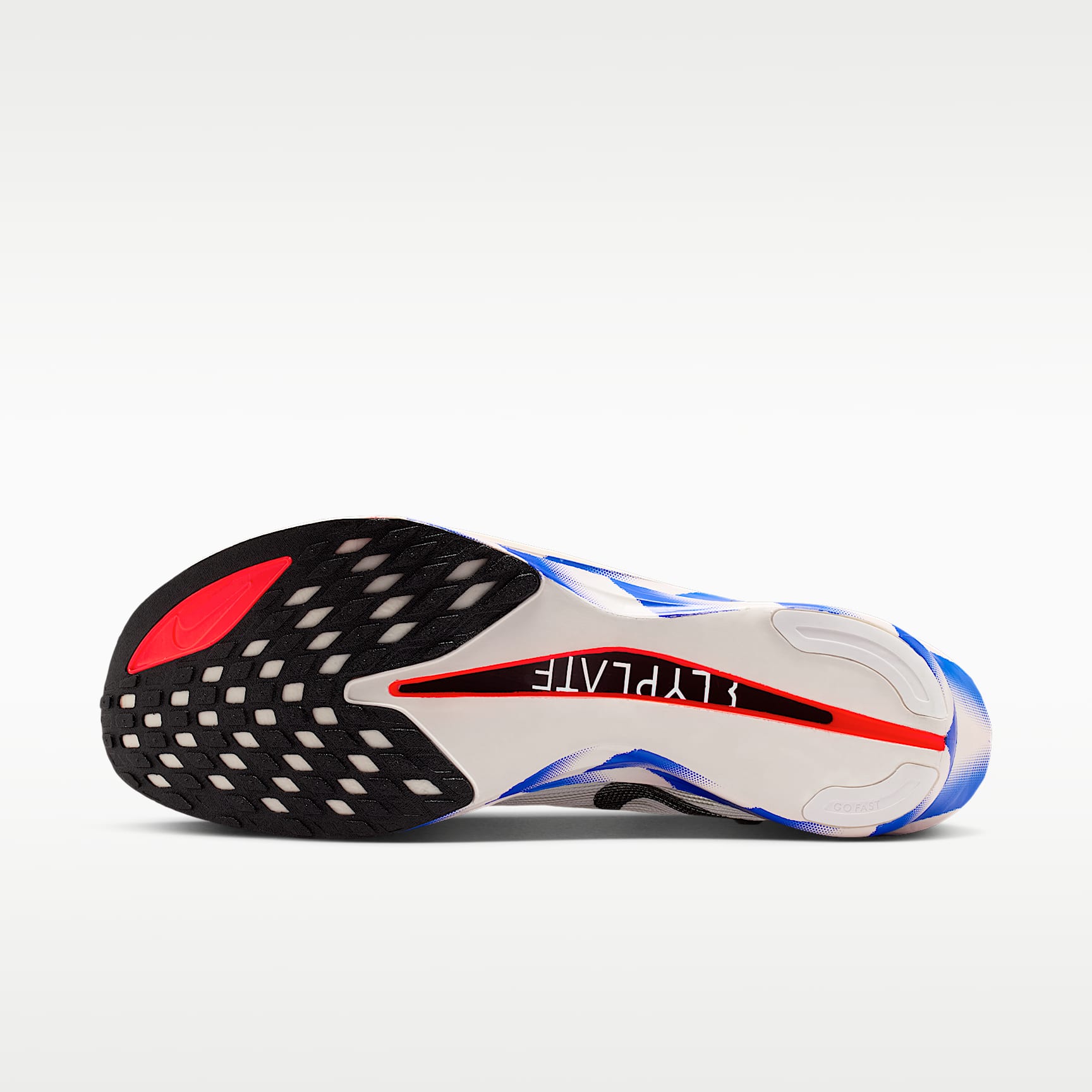 Nike Streakfly 2 Straßenlaufschuh für Wettkämpfe (Herren) – Weiß/Racer Blue/Bright Crimson/Schwarz