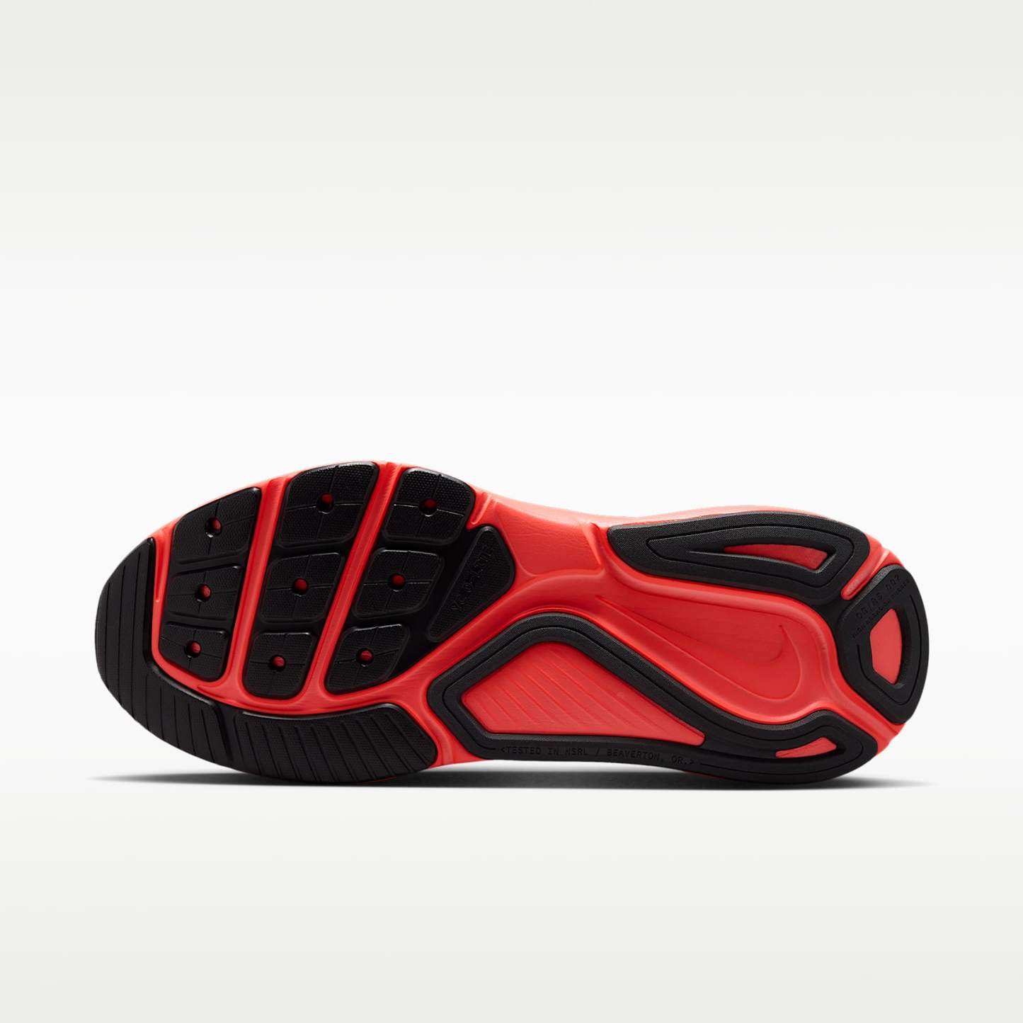 Nike Structure 26 Straßenlaufschuh (Herren) – Schwarz/Bright Crimson/Dark Smoke Grey/Metallic Dark Grey