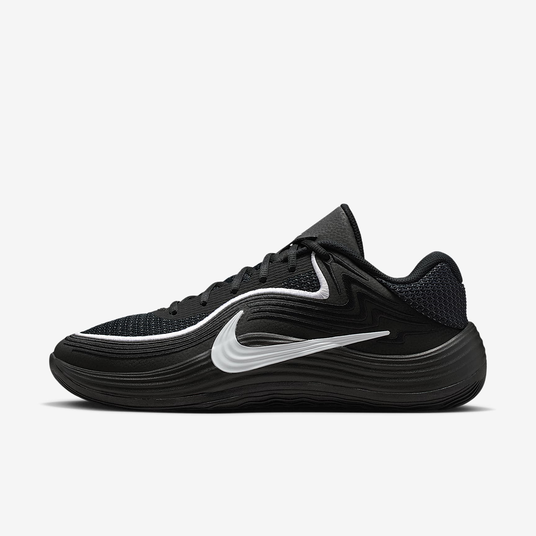 Nike Precision 8 Low Basketballschuh (Herren) – Schwarz/Weiß/Weiß