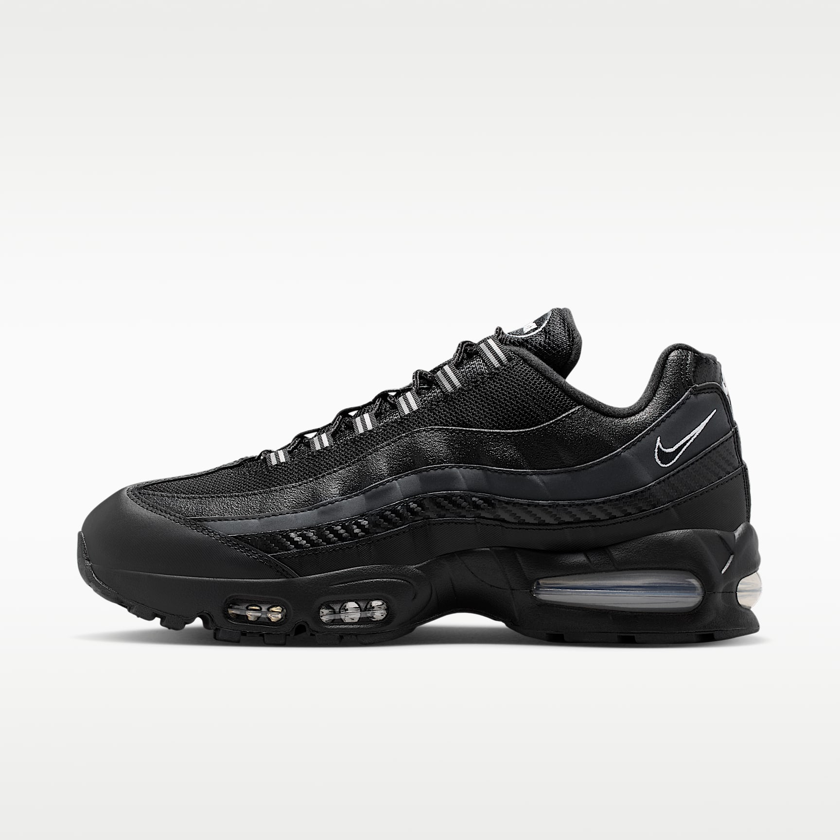 Nike Air Max 95 Big Bubble Schuh (Herren) – Schwarz/Metallic Silver/Cool Grey/Weiß