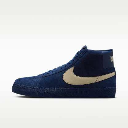 Nike SB Zoom Blazer Mid Skateboardschuh – Coastal Blue/Coastal Blue/Pale Yellow