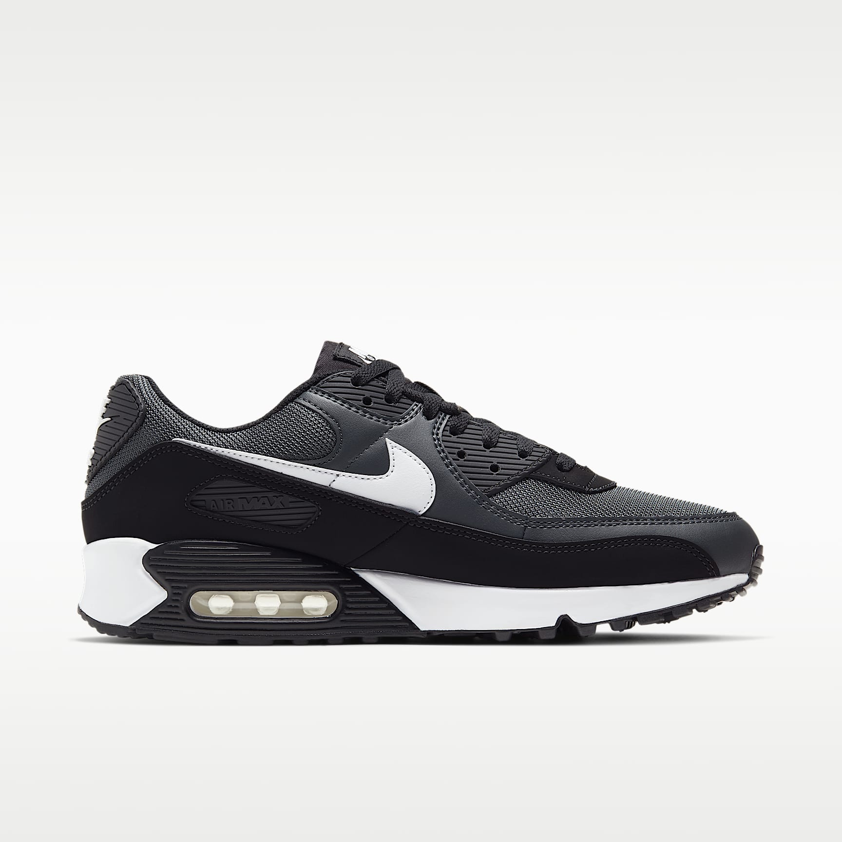 Nike Air Max 90 Herrenschuh – Iron Grey/Dark Smoke Grey/Schwarz/Weiß