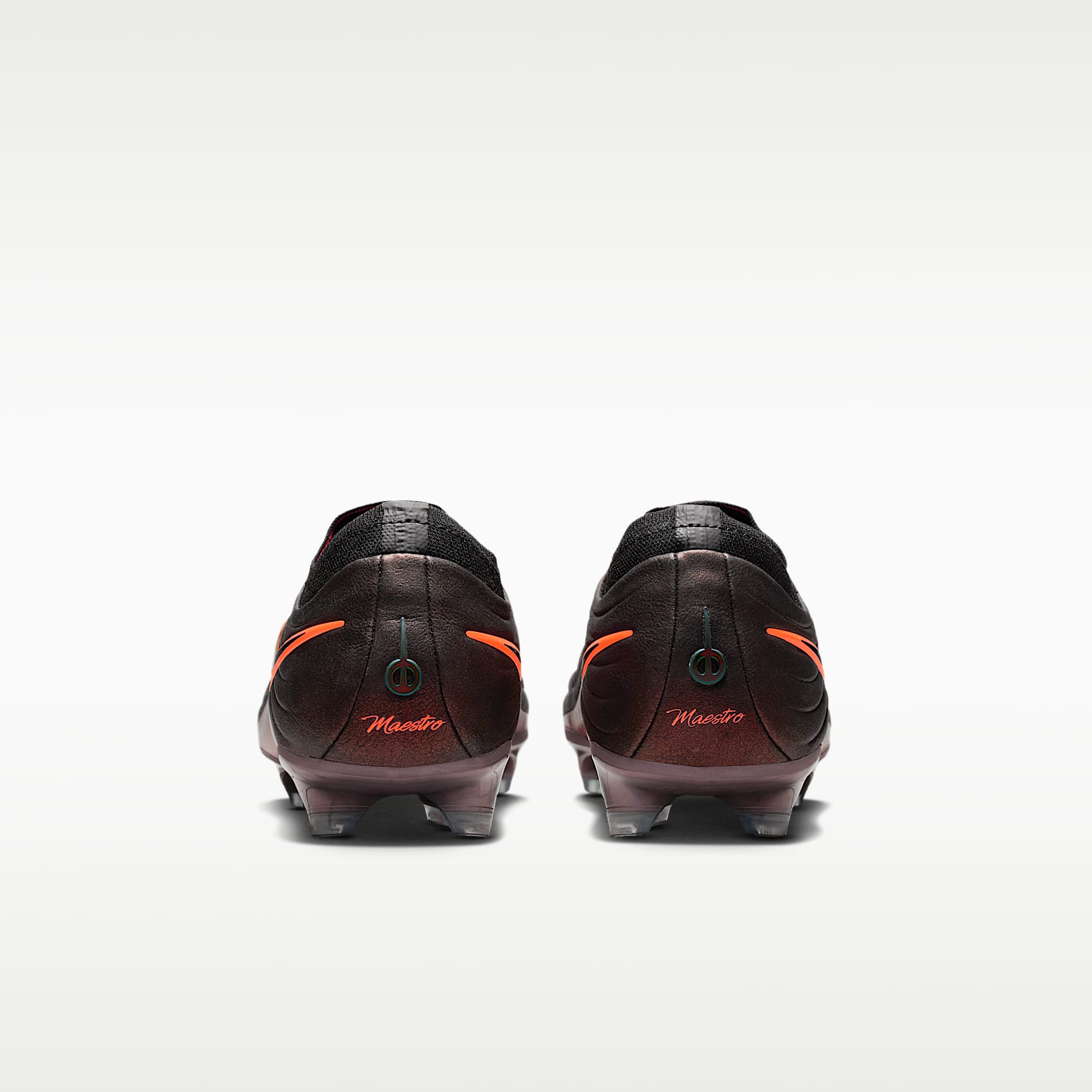 Nike Tiempo Maestro Elite LV8 Low Top Fußballschuh für normalen Rasen – Schwarz/Hyper Crimson/Laser Orange
