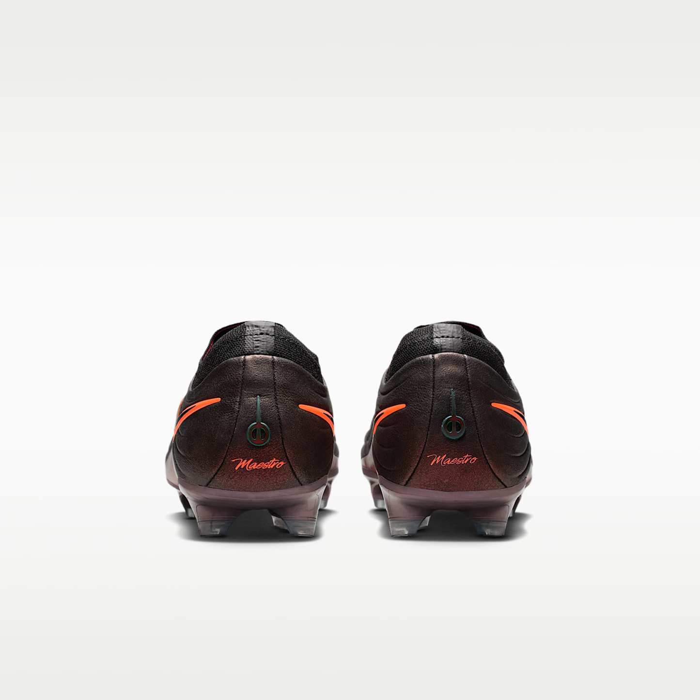 Nike Tiempo Maestro Elite LV8 Low Top Fußballschuh für normalen Rasen – Schwarz/Hyper Crimson/Laser Orange
