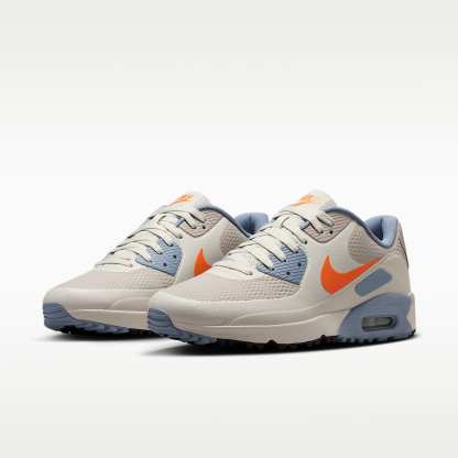 Nike Air Max 90 G Golfschuh – Moon Particle/Light Bone/Ashen Slate/Safety Orange