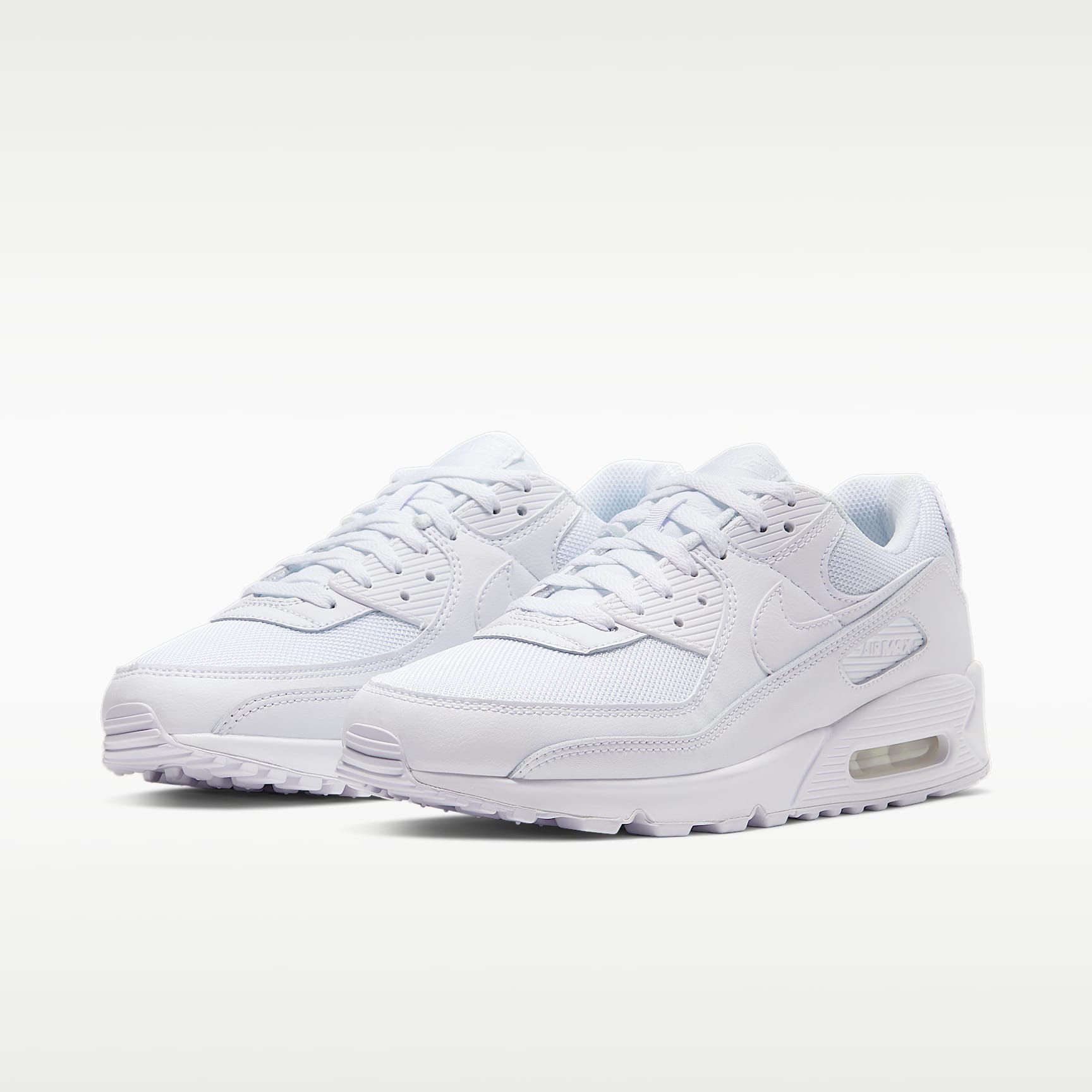 Nike Air Max 90 Herrenschuh – Weiß/Weiß/Wolf Grey/Weiß