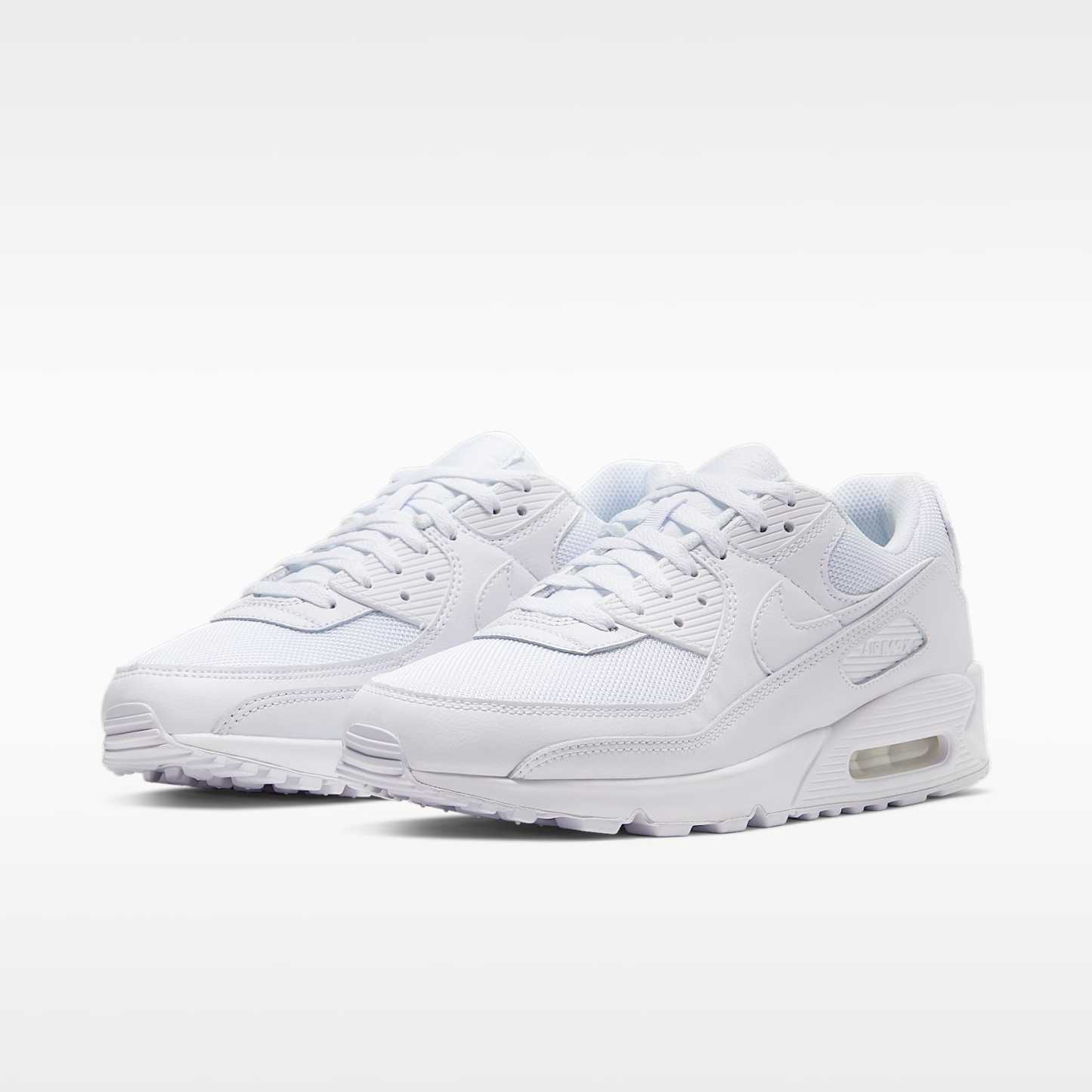 Nike Air Max 90 Herrenschuh – Weiß/Weiß/Wolf Grey/Weiß