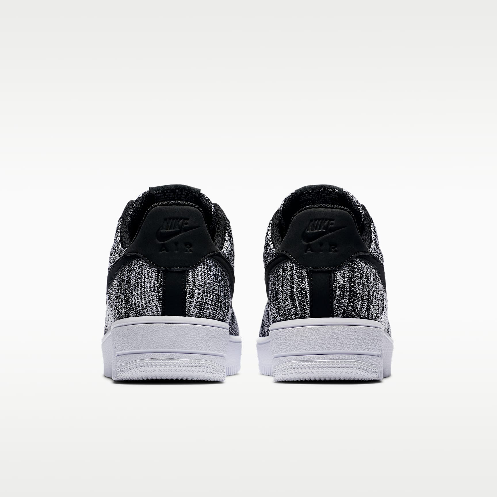 Nike Air Force 1 Flyknit 2.0 Schuh – Schwarz/Schwarz/Weiß/Pure Platinum