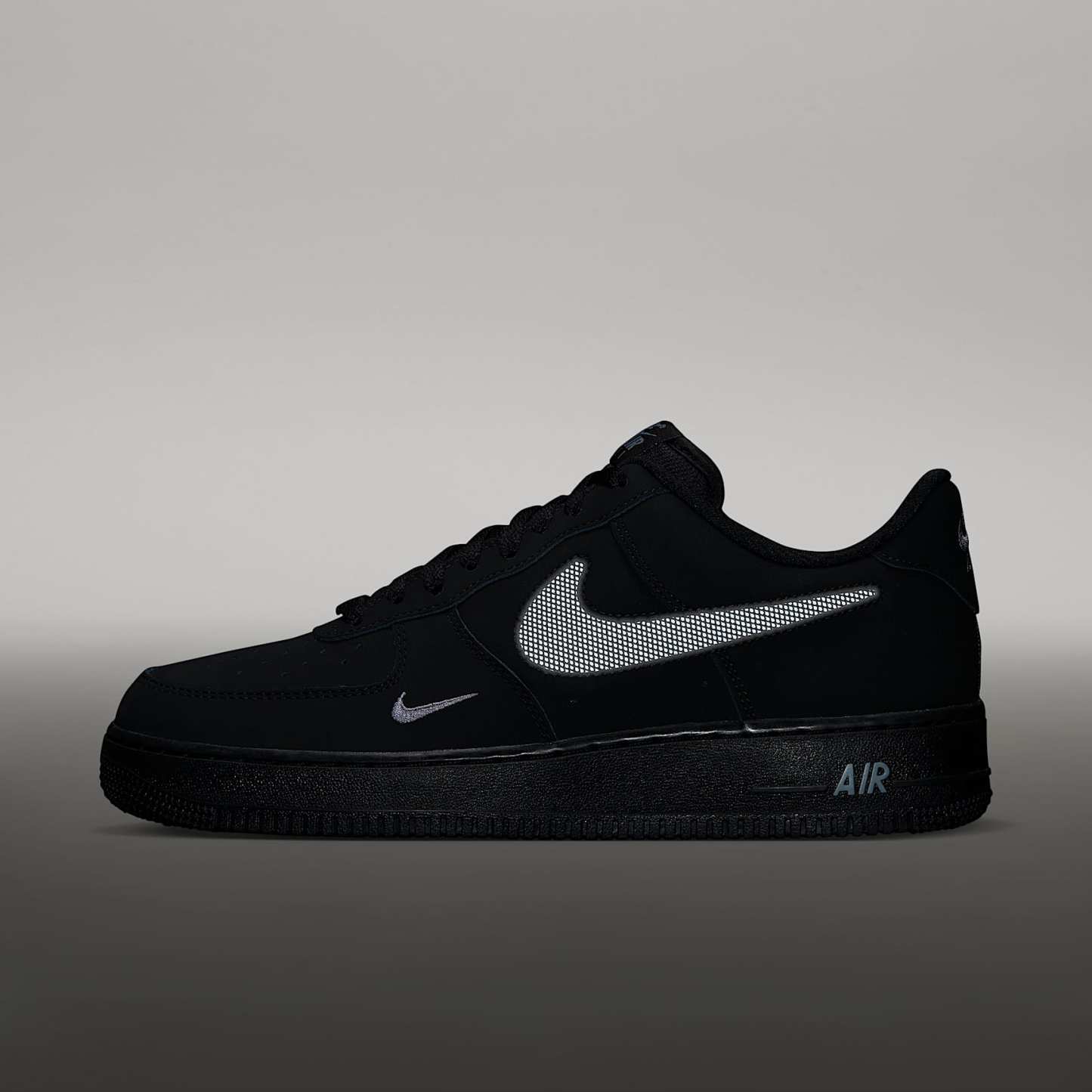 Nike Air Force 1 '07 LV8 Schuh (Herren) – Schwarz/Cool Grey/Cool Grey