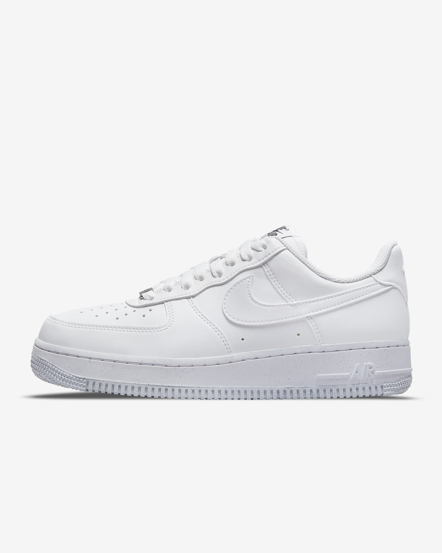 Nike Air Force 1 '07 SE Suede Damenschuh – Weiß/Schwarz/Metallic Silver/Weiß