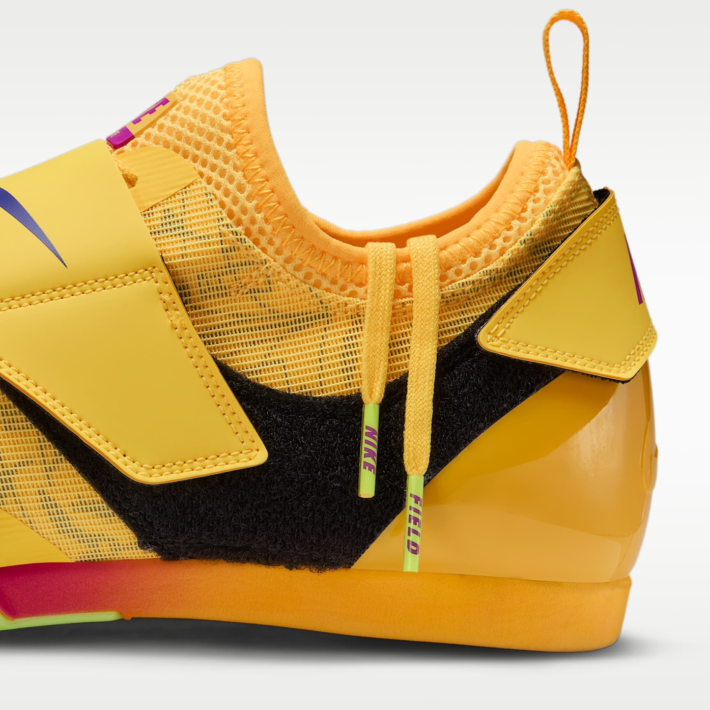 Nike Pole Vault Elite Sprung-Spike für Leichtathletik – Citron Pulse/Volt Ice/Vivid Purple/Indigo Burst