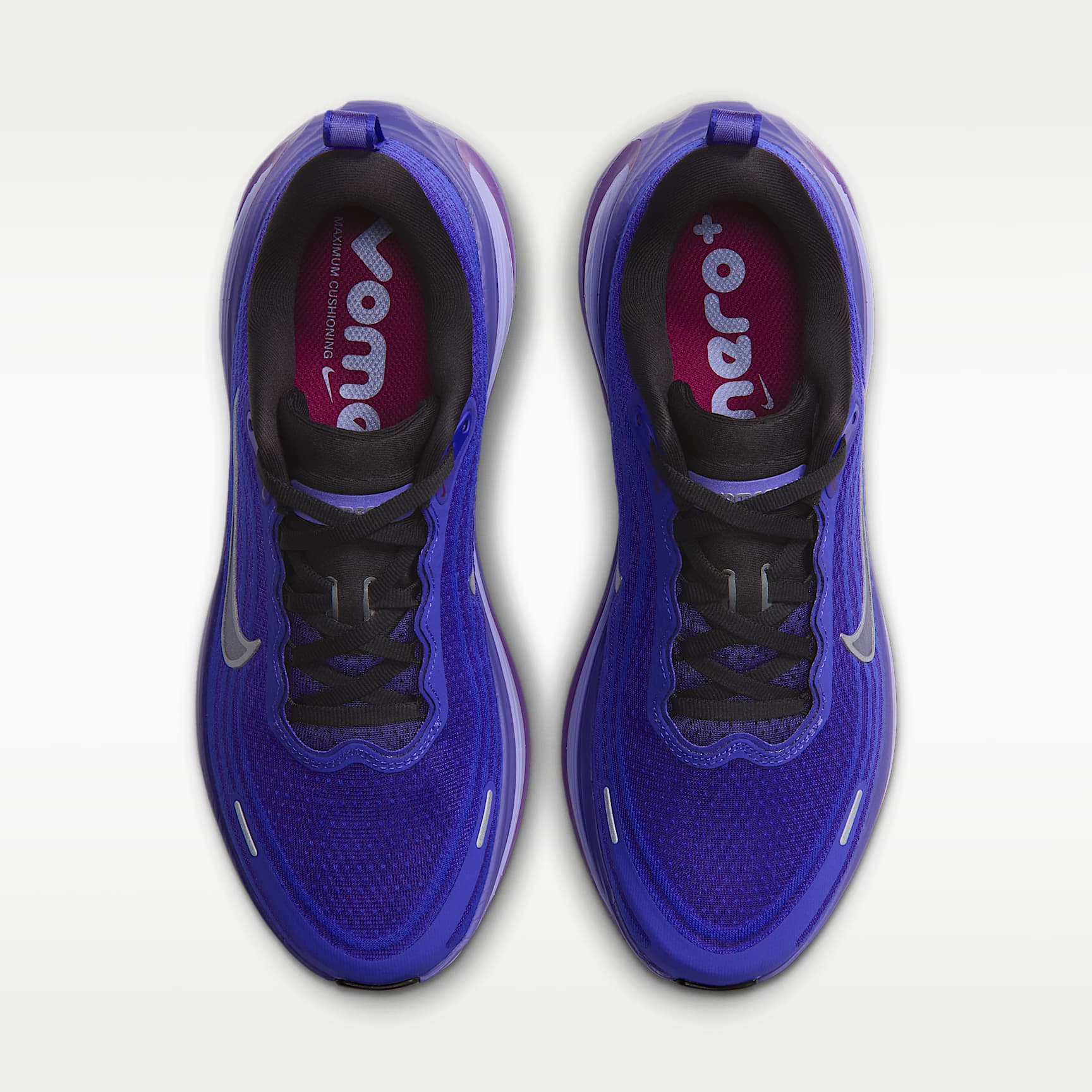 Nike Vomero Plus Straßenlaufschuh (Damen) – Schwarz/Persian Violet/Vivid Violet/Metallic Silver