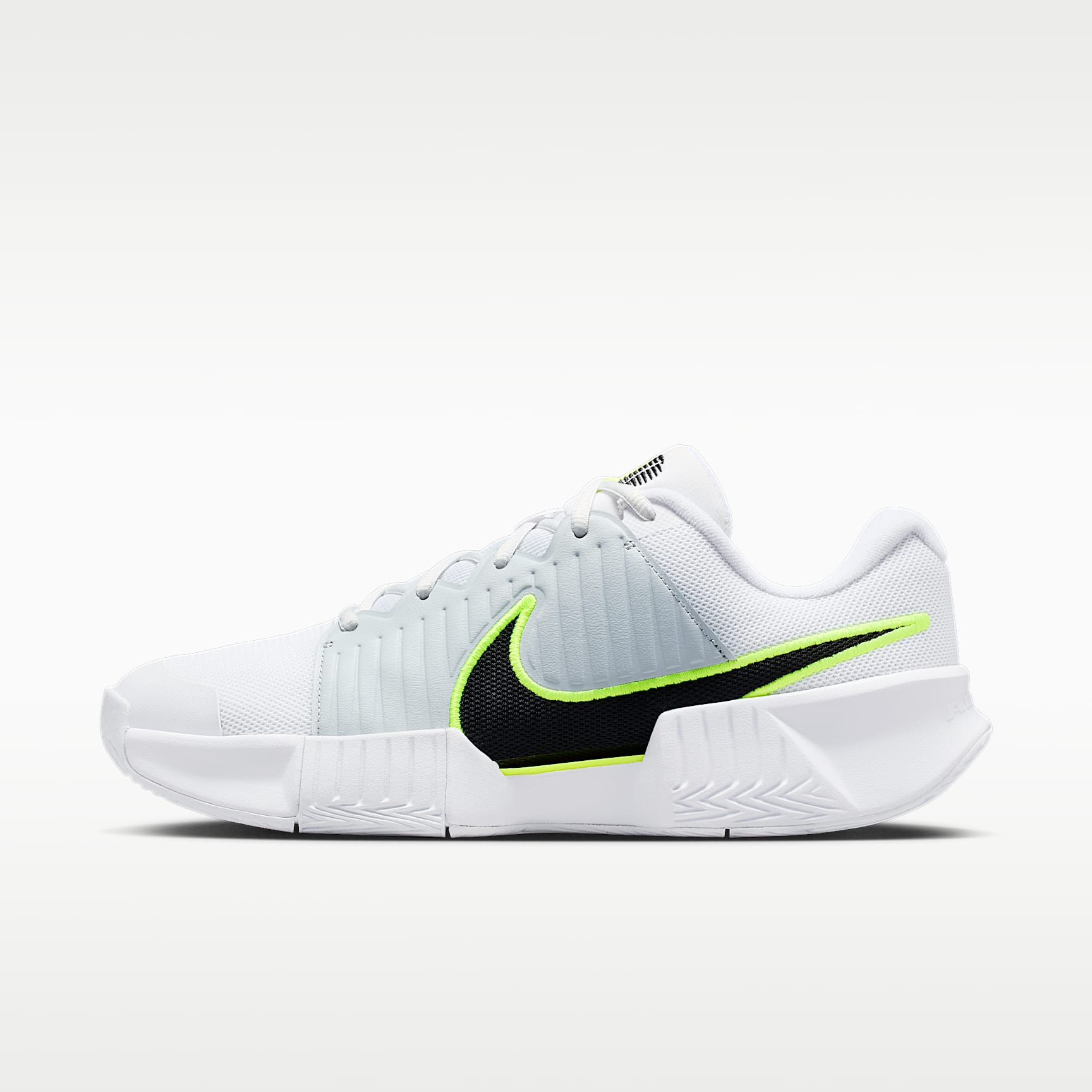 Nike GP Challenge Pro Herren-Tennisschuh für Hartplätze – Weiß/Pure Platinum/Volt/Schwarz