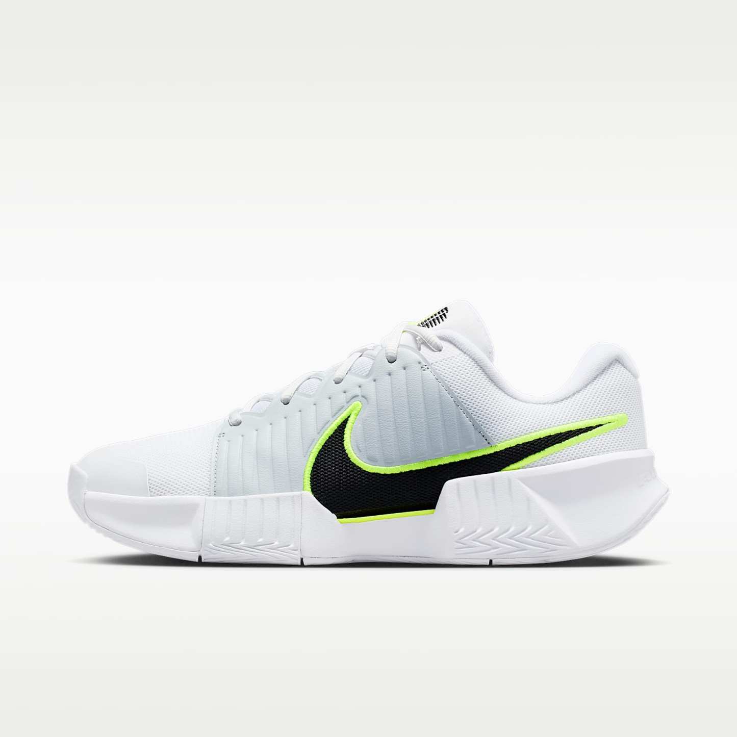 Nike GP Challenge Pro Herren-Tennisschuh für Hartplätze – Weiß/Pure Platinum/Volt/Schwarz