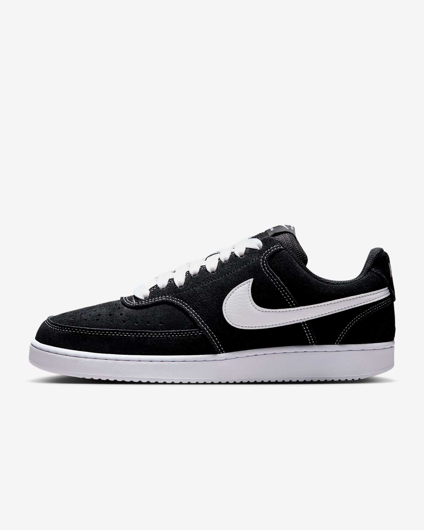 Nike Court Vision Low FL Schuh (Herren) – Schwarz/Weiß