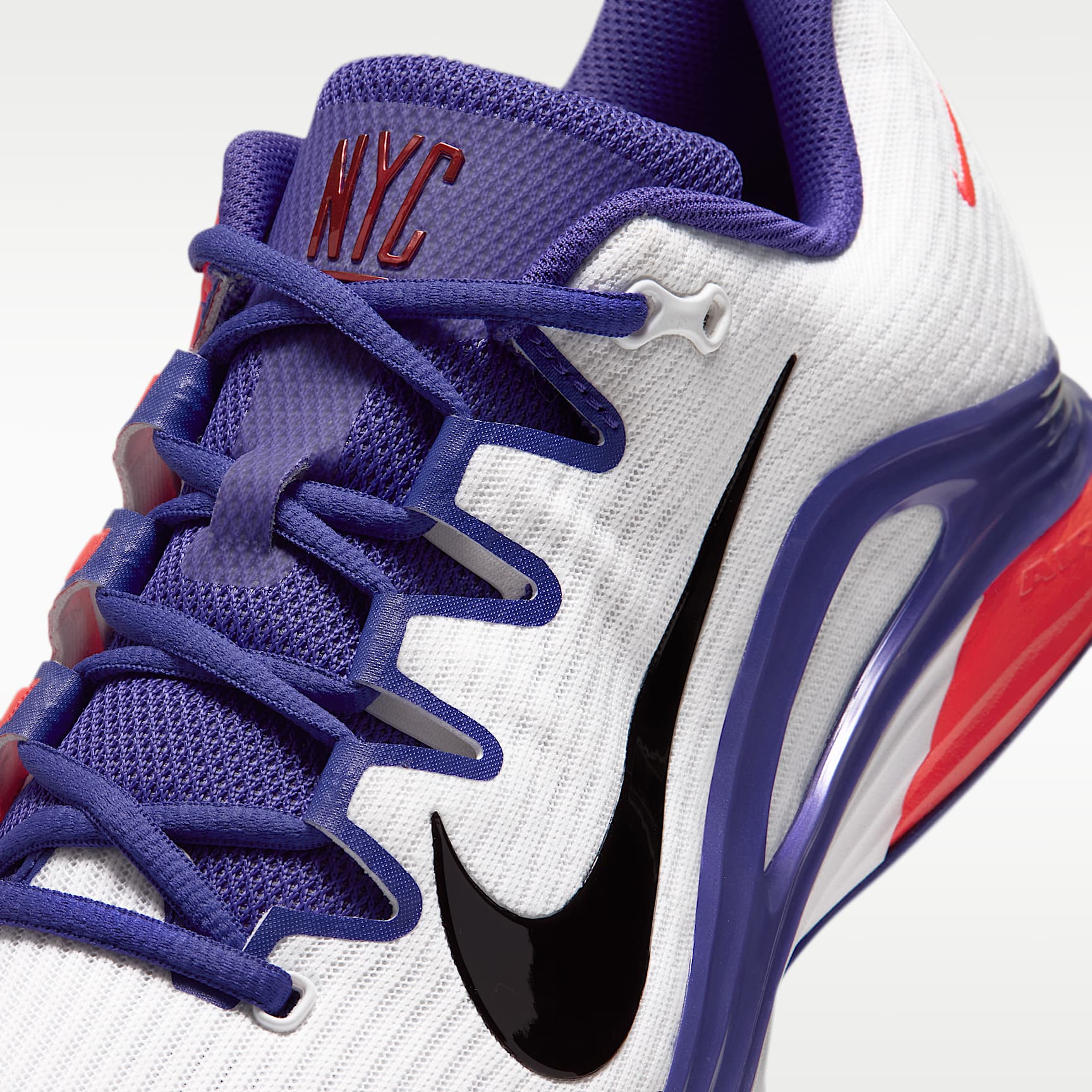 Nike Vapor 12 PRM Tennisschuhe für Clay Courts (Herren) – Weiß/Dark Concord/Bright Crimson/Burgundy Ash