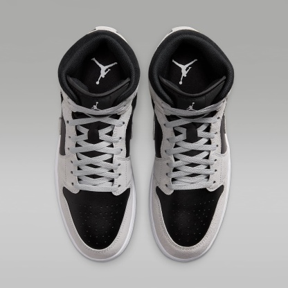 Air Jordan 1 Mid Herrenschuh – Light Smoke Grey/Schwarz/Weiß