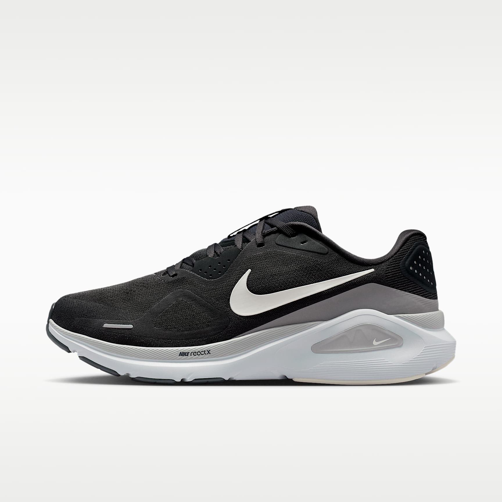 Nike Structure 26 Straßenlaufschuh (Herren) – Anthracite/Light Smoke Grey/Pure Platinum/Sail