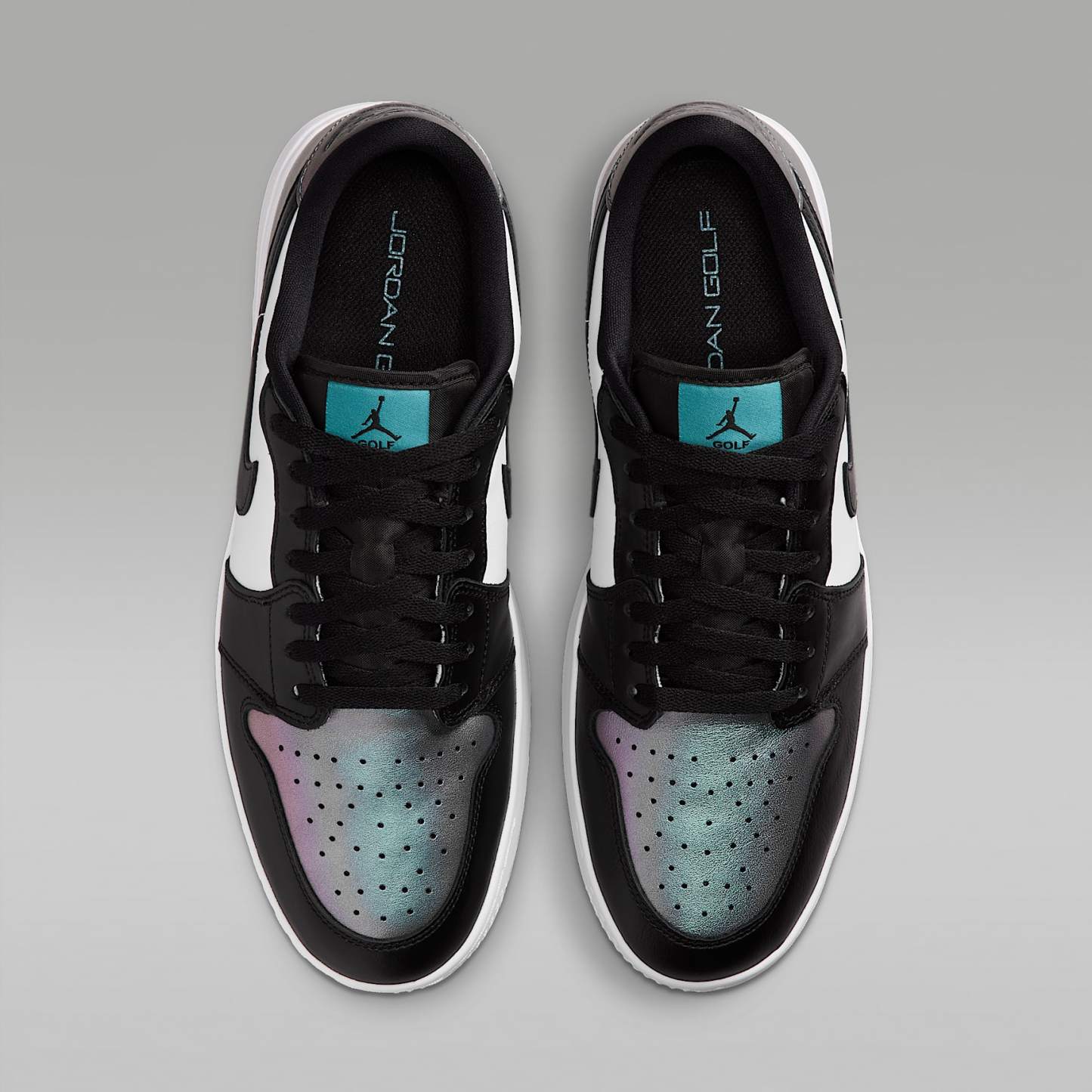Air Jordan 1 Low G Golfschuh mit Spikes – Mineral Teal/Weiß/Schwarz