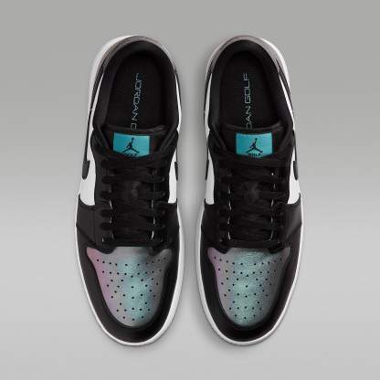 Air Jordan 1 Low G Golfschuh mit Spikes – Mineral Teal/Weiß/Schwarz