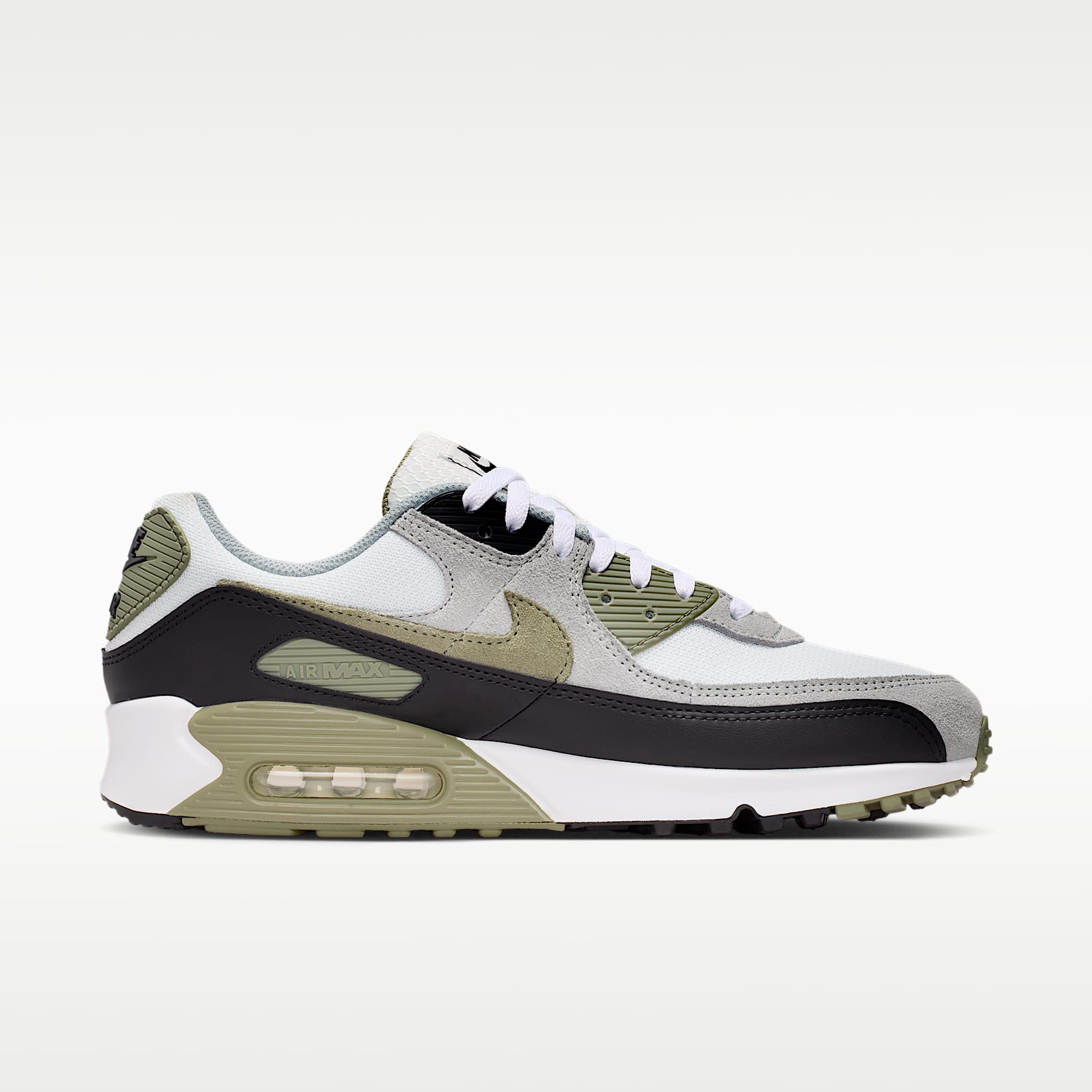 Nike Air Max 90 Herrenschuh – Summit White/Light Pumice/Schwarz/Silver Sage