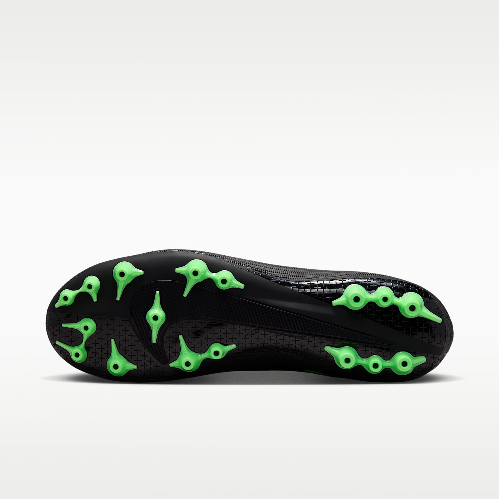 Nike Mercurial Superfly 11 Academy High-Top-Fußballschuh für Kunstrasen – Schwarz/Schwarz/Illusion Green