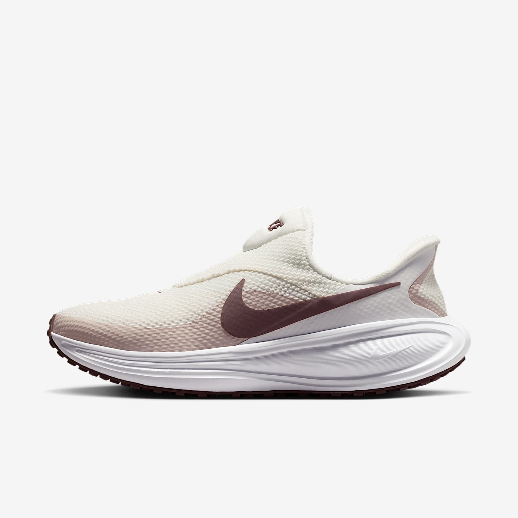 Nike Revolution 8 EasyOn Straßenlaufschuh (Damen) – Phantom/Weiß/Silt Red/Tattoo