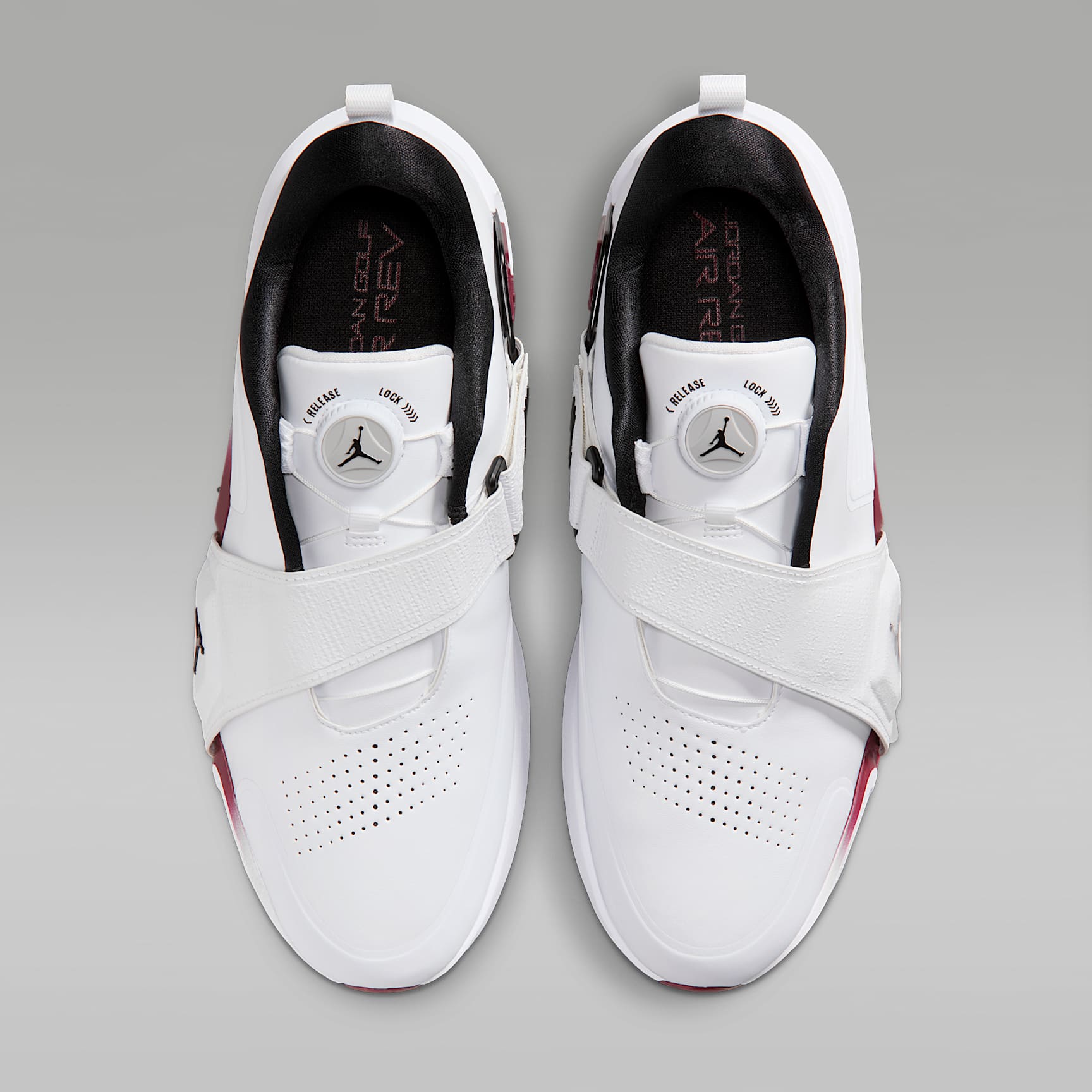 Jordan Air Rev Golfschuh – Weiß/Team Red/Schwarz