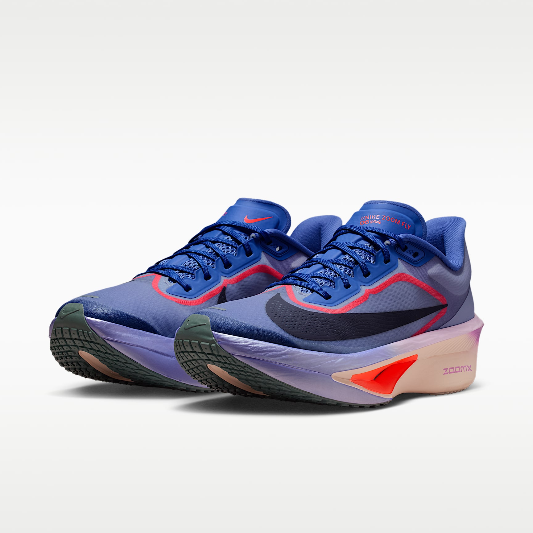Nike Zoom Fly 6 Straßenlaufschuh für Wettkämpfe (Damen) – Violet Mist/Hot Lava/Bright Violet/Purple Dynasty