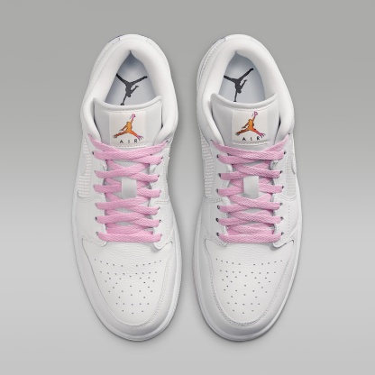 Air Jordan 1 Low SE Herrenschuh – Summit White/Light Arctic Pink/Silber
