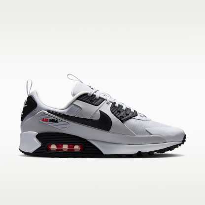 Nike Air Max 90 Drift Schuh (Herren) – Pure Platinum/Bright Crimson/Schwarz
